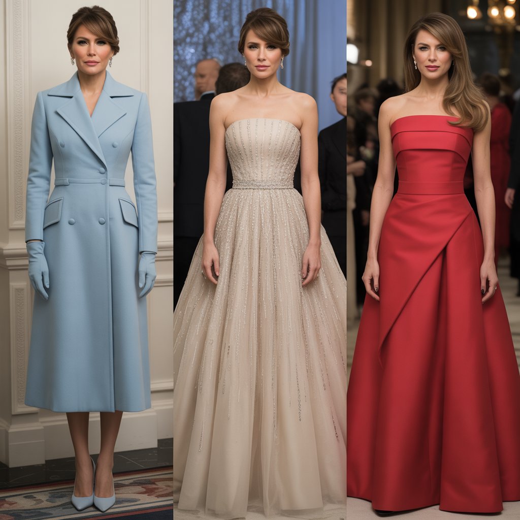 Melania wedding Dress